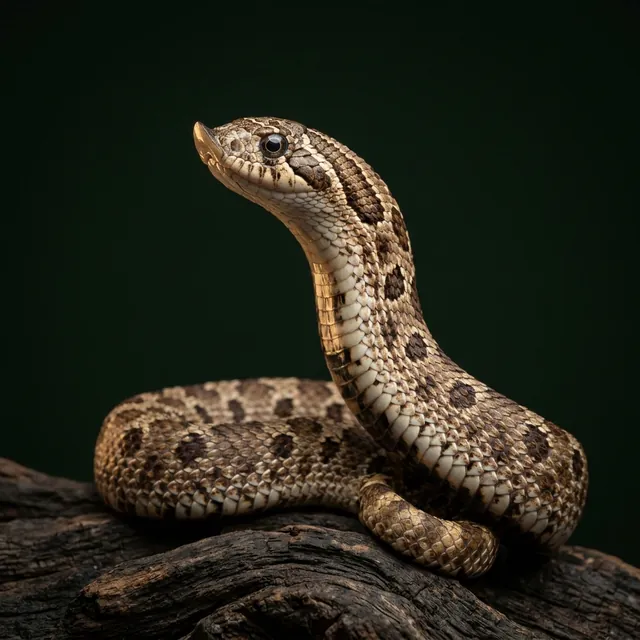 Western hognose snake portrait